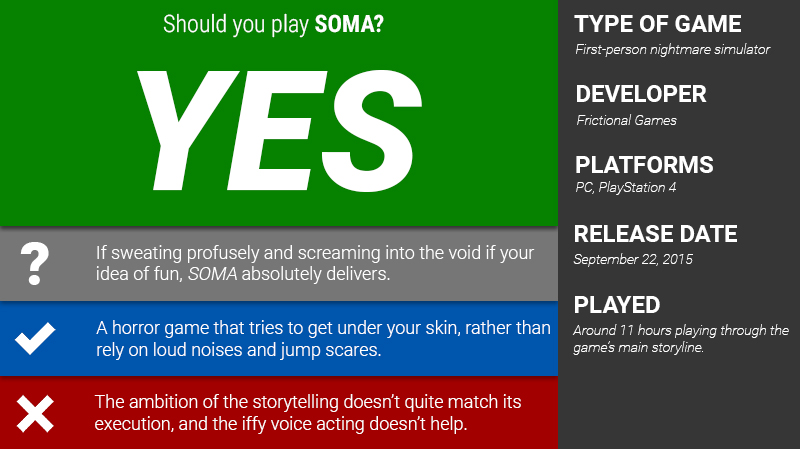 Illustration for article titled SOMA: The Kotaku Review